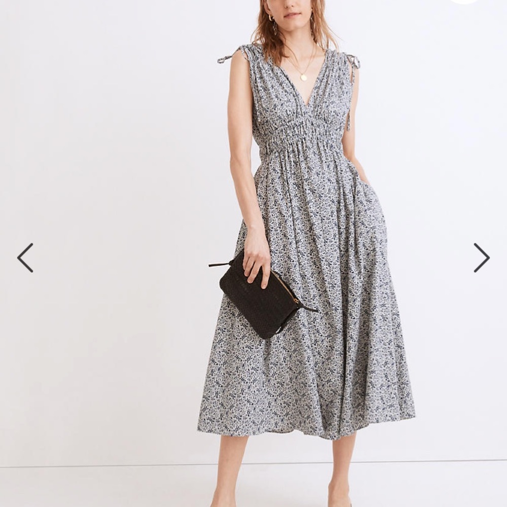 Sophie smocked midi dress in Florentine Floral